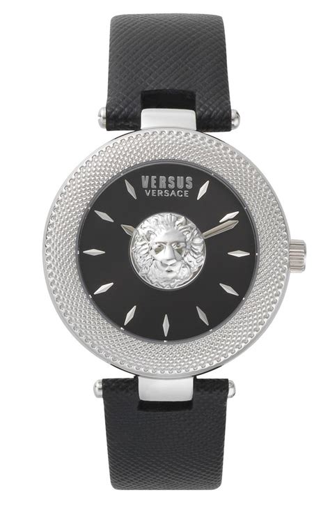 versus by versace brick lane leather strap watch 40mm|Amazon.com: Versus Versace Womens Watches Black 40 mm .